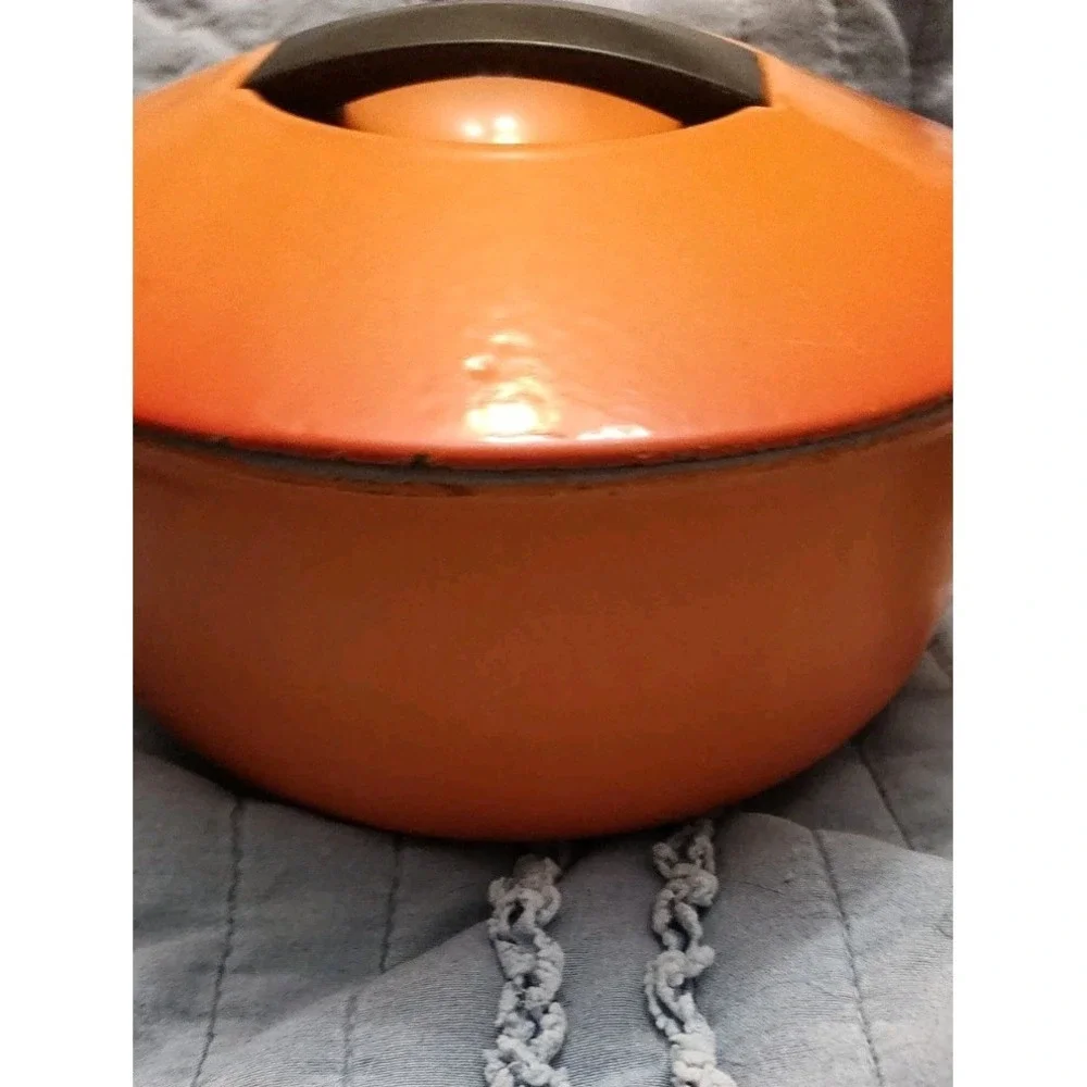 Cousances Le Creuset Sauce Pan Enamel Cast Iron Flame 18 France